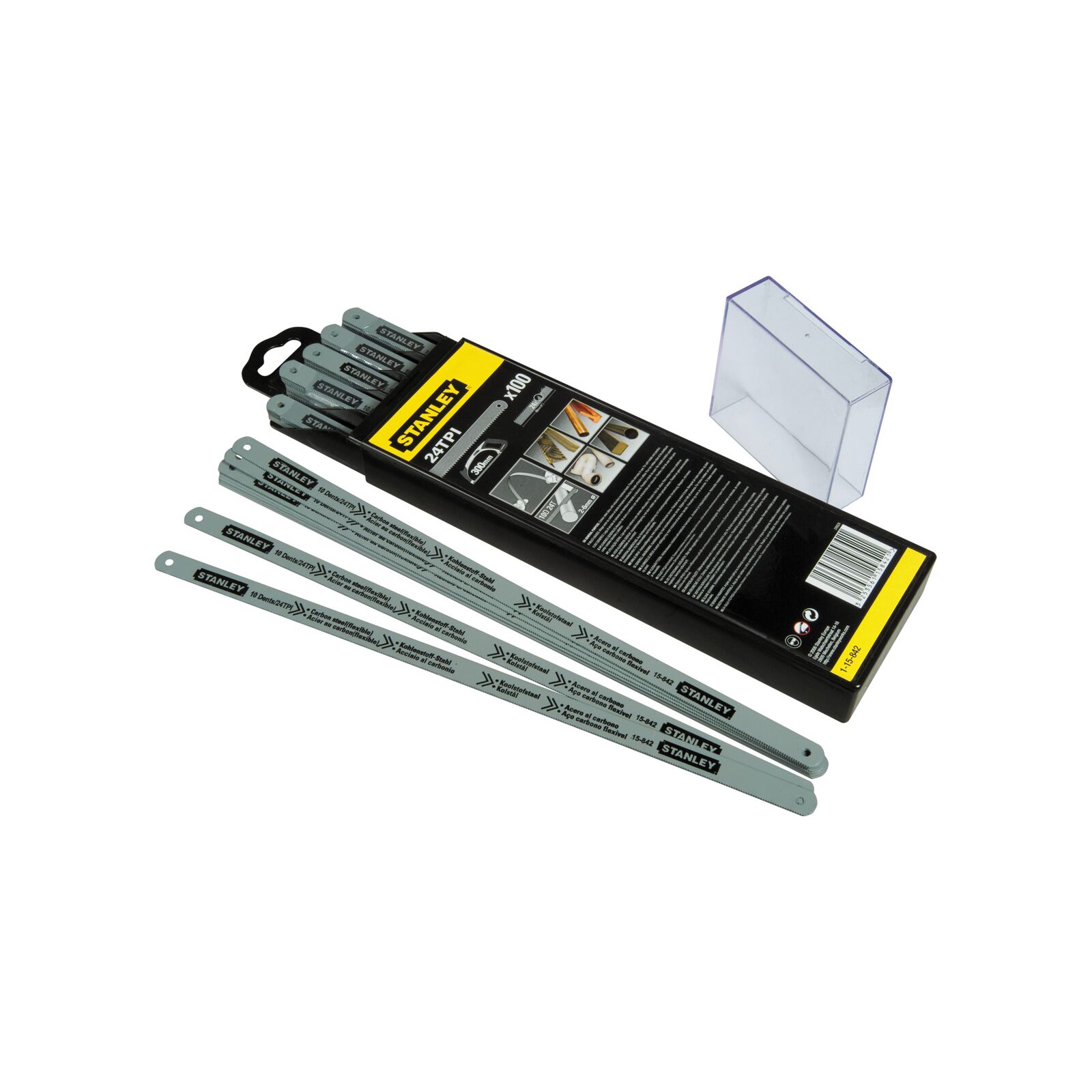 Pjūklo geležtė metalui 300 mm 24tpi lion 2 vnt, stanley