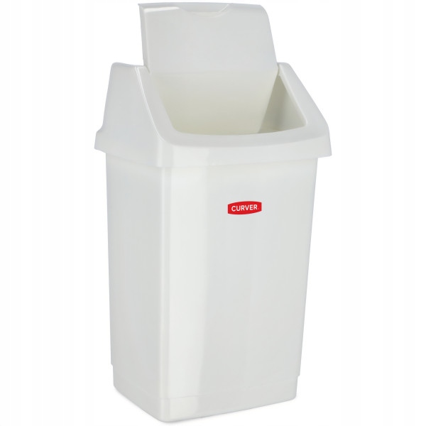Click-it šiukšliadėžė, balta, 9 l
