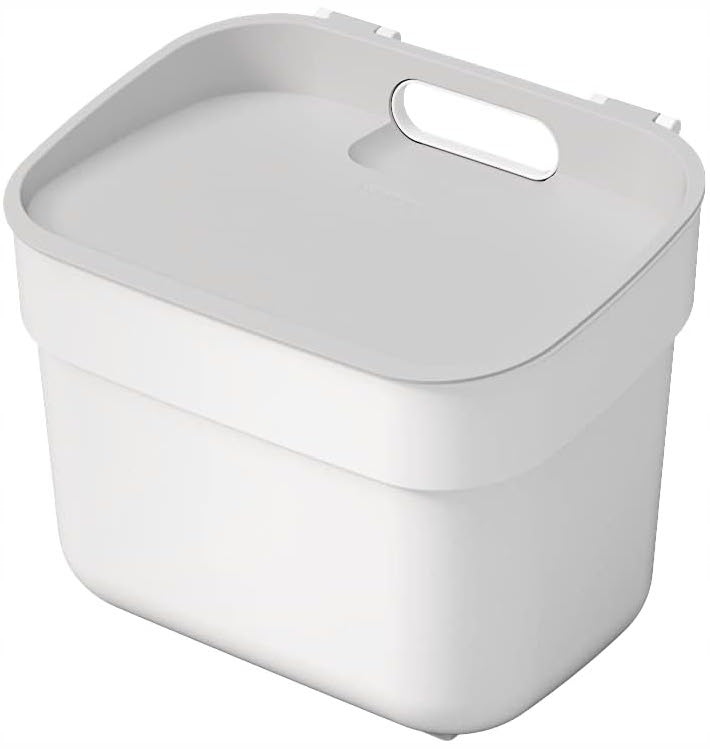 Atliekų konteineris, 5L baltas/šviesiai pilkas