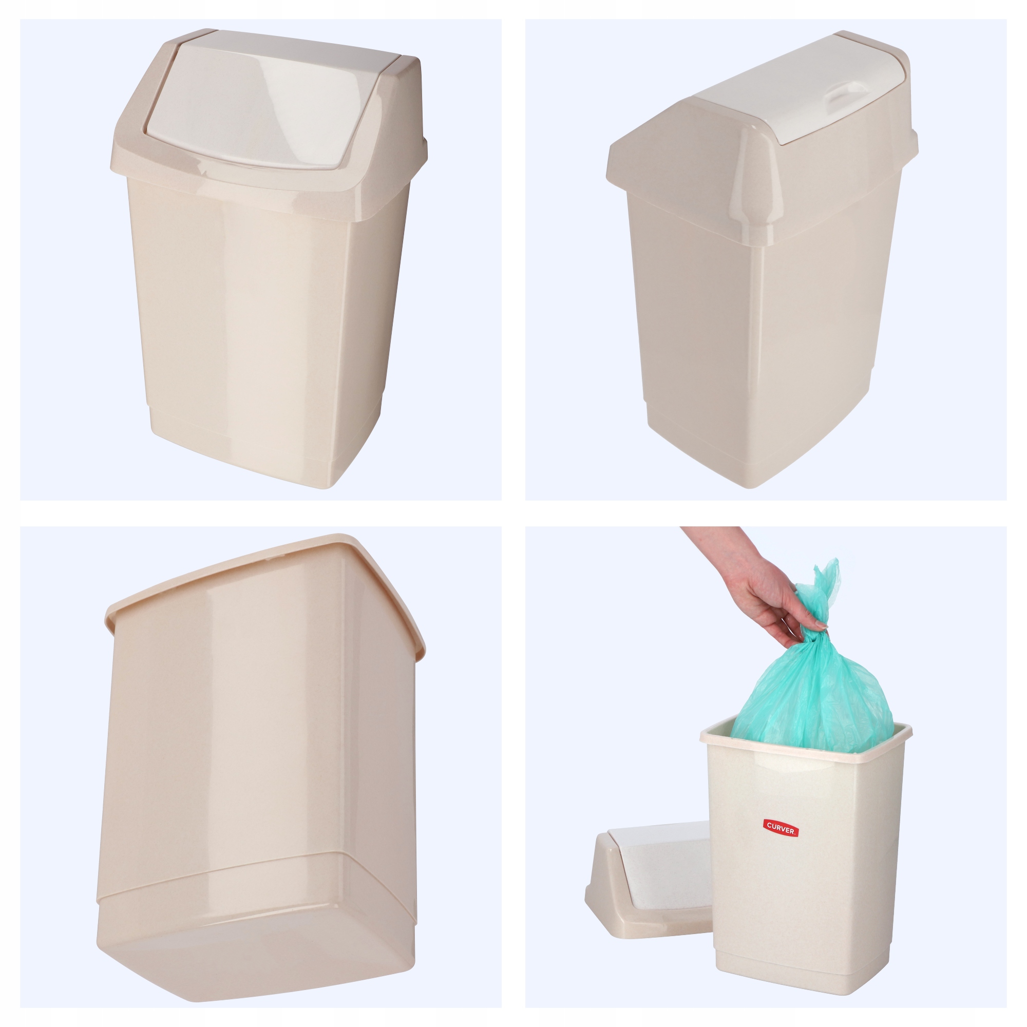 Click-it šiukšliadėžė, 9 l