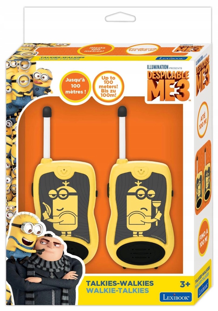 Walkie talkie racijos vaikams minions tw12des