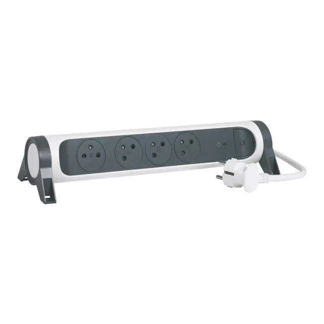 Legrand prailginimo laidas 4x2pz 1.5m, balta-juoda