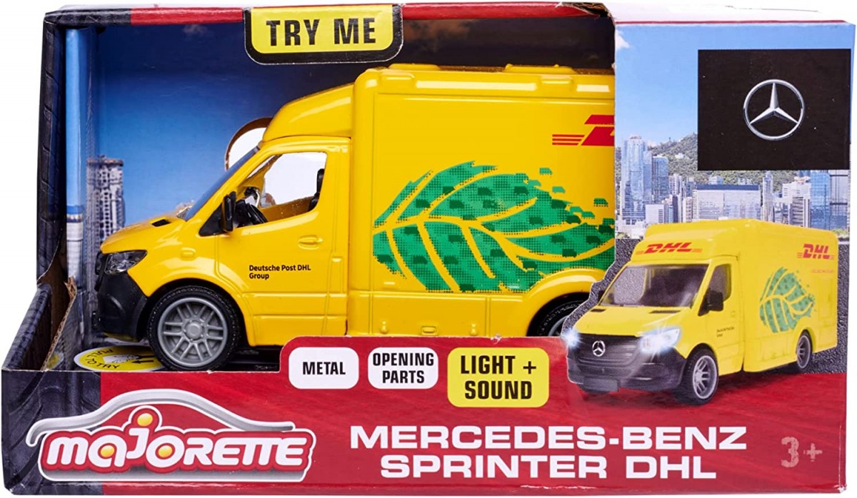 Majorette gs mercedes-benz dhl automobilis 12,5 cm 213742000