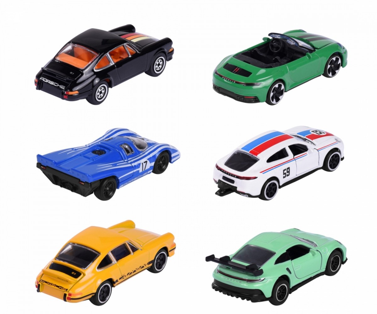 Žaislinių mašinėlių rinkinys majorette porsche premium cars