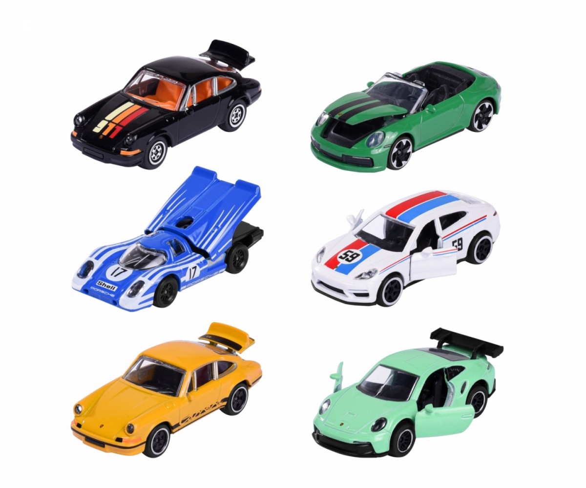 Žaislinių mašinėlių rinkinys majorette porsche premium cars