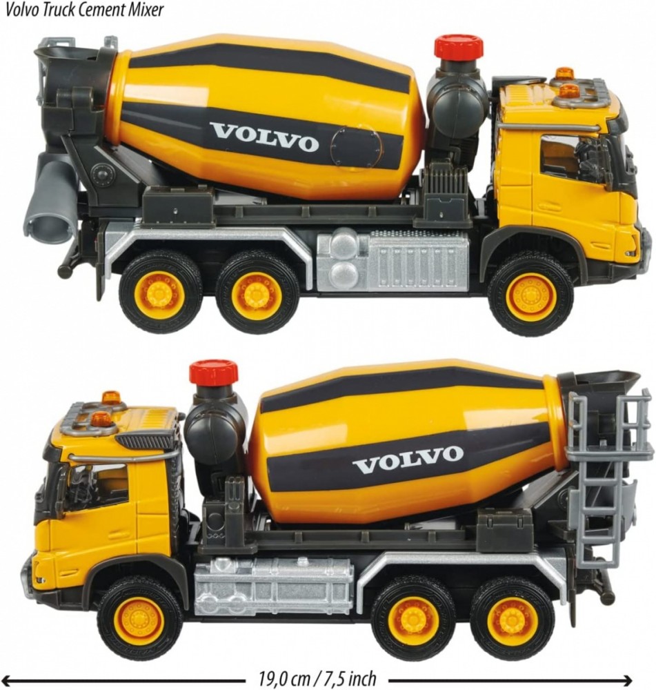 Didelė volvo mašina mojorette betoniarka 19 cm