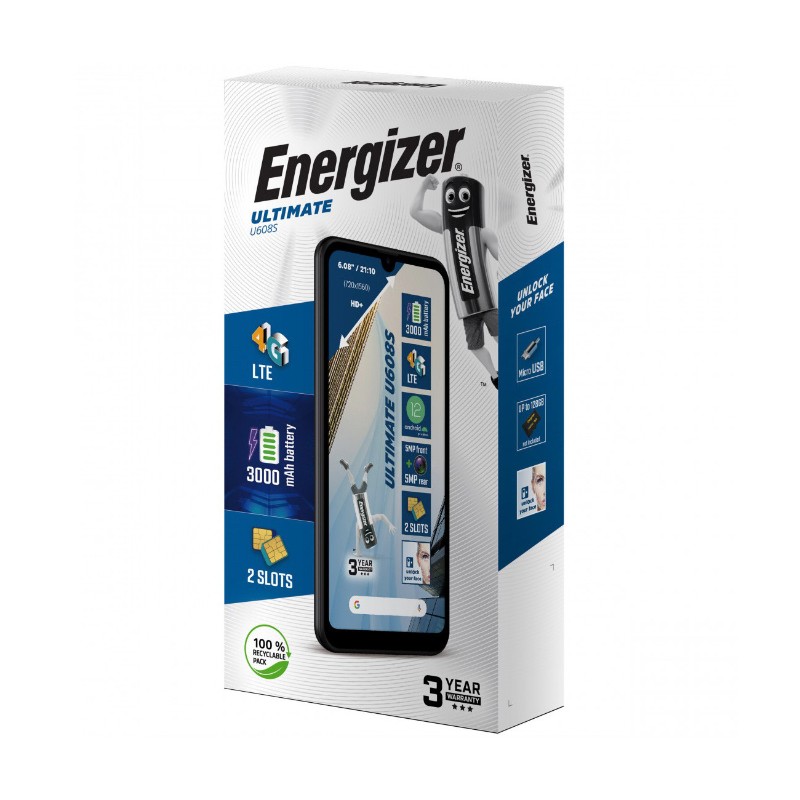 Telefonas energizer ultimate u608s 4g dual sim 2/32gb black