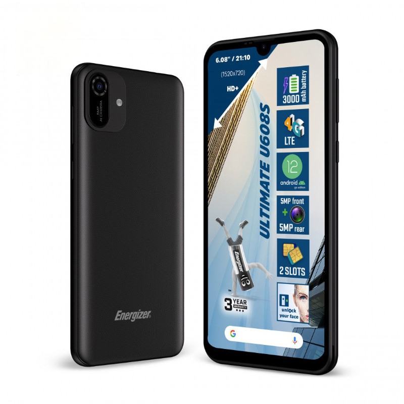 Telefonas energizer ultimate u608s 4g dual sim 2/32gb black