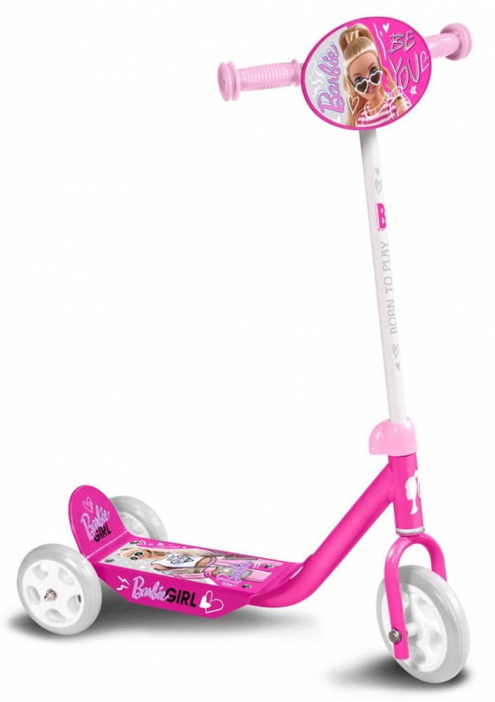 Trijų ratų paspirtukas stamp – barbie