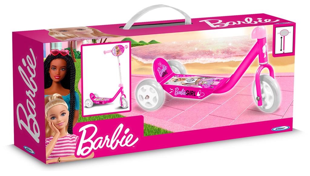 Trijų ratų paspirtukas stamp – barbie