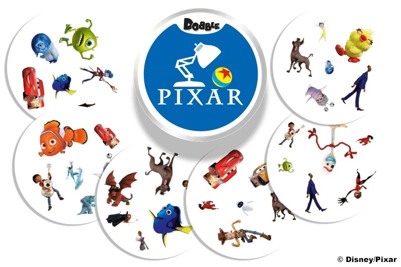 Stalo žaidimas rebel dobble pixar