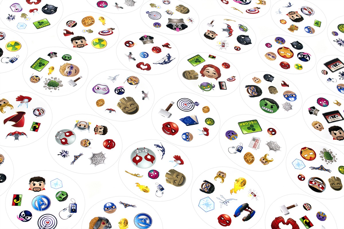 Stalo žaidimas dobble marvel emoji rebel