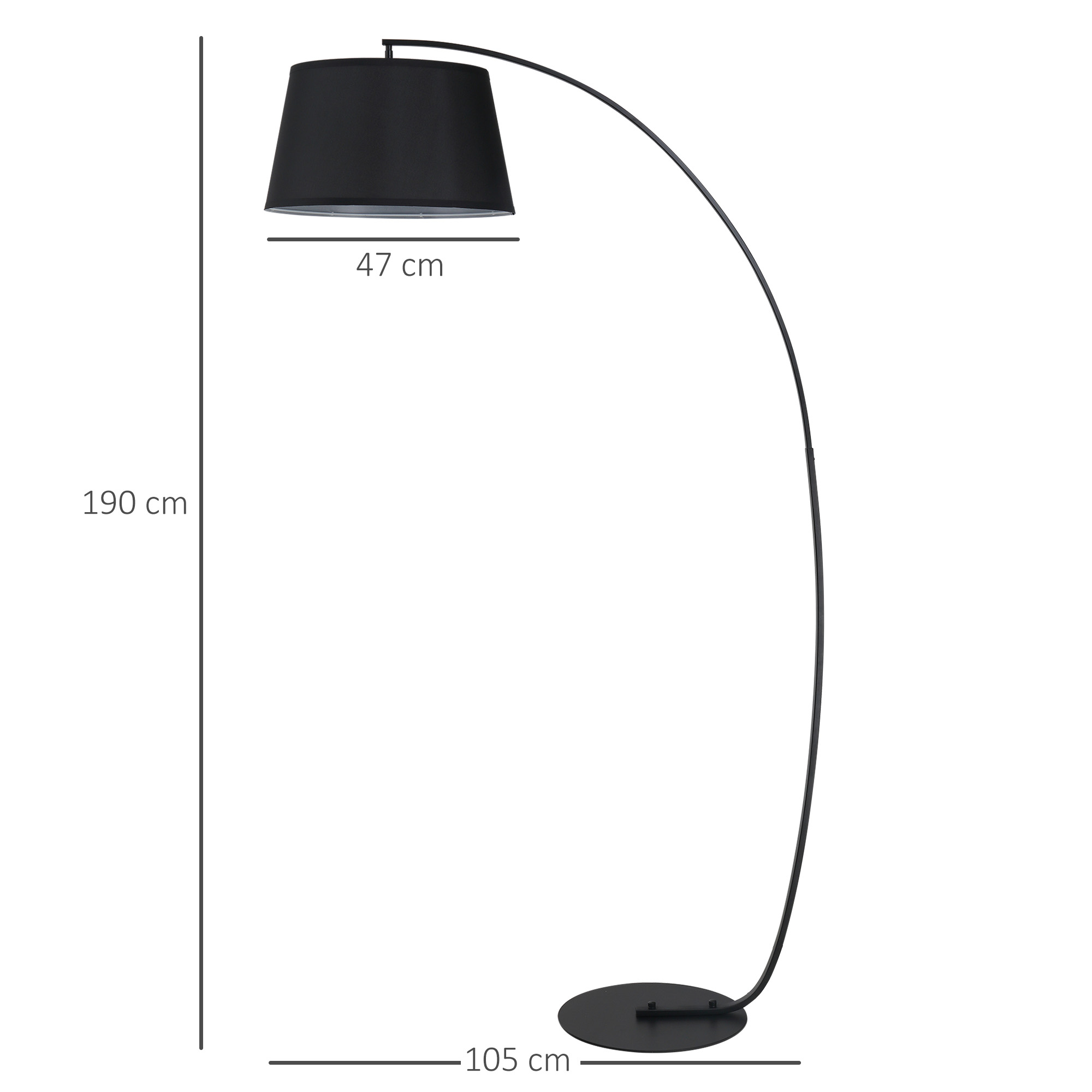 Grindinė lempa 105 x 47 x 190 cm 2