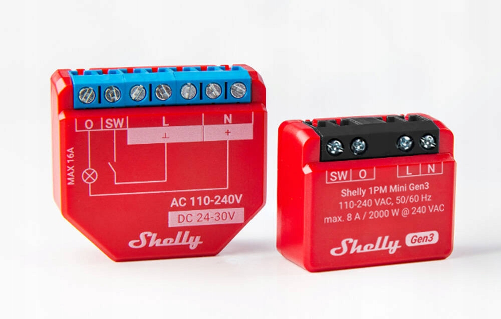 Išmanioji Wi-Fi Bluetooth relė Shelly 1PM Mini Gen3
