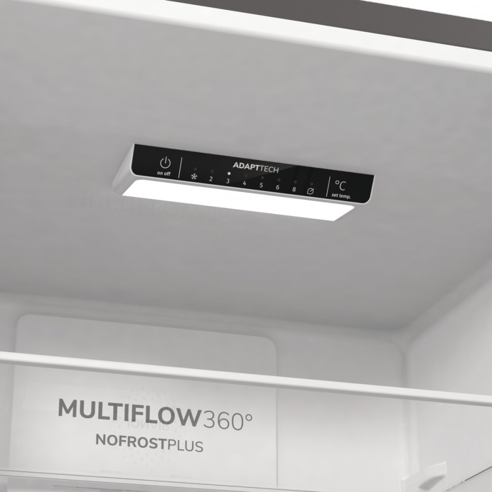 Laisvai pastatomas, šaldytuvas su šaldikliu apačioje gorenje nrk6202es4, automatinis atitirpinimas