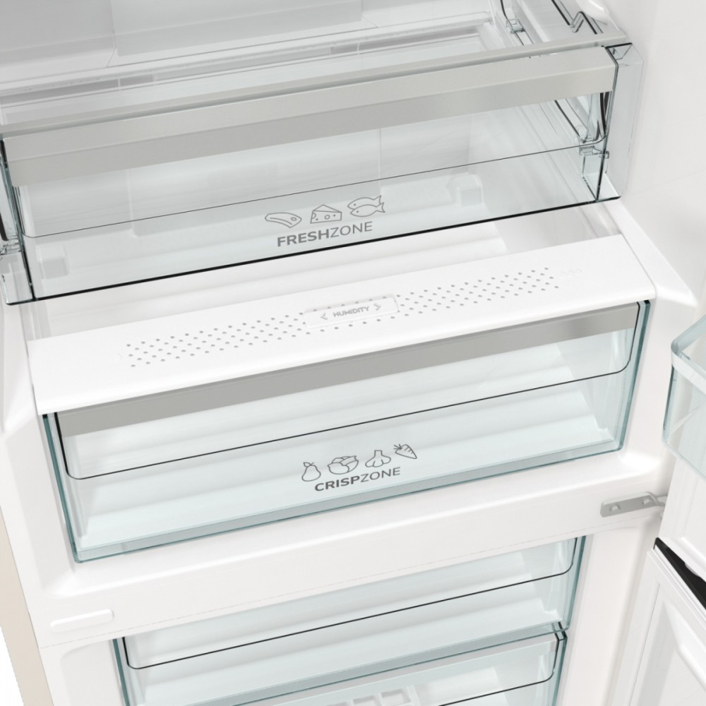 Laisvai pastatomas, šaldytuvas su šaldikliu apačioje gorenje nrk6202ac4, automatinis atitirpinimas