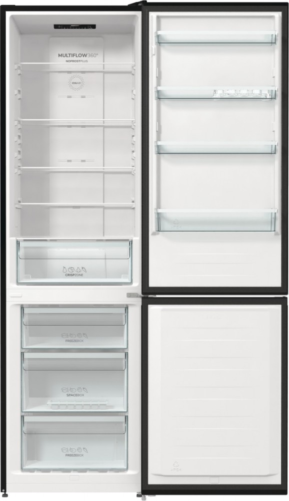 Laisvai Pastatomas, Šaldytuvas Su Šaldikliu Apačioje Gorenje Nrk6202Ebxl4, Automatinis Atitirpinimas