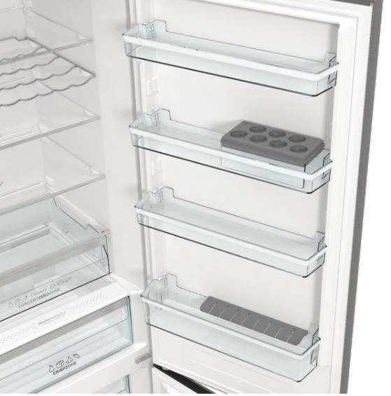 Laisvai pastatomas, šaldytuvas su šaldikliu apačioje gorenje nrc620bsxl4, automatinis atitirpinimas