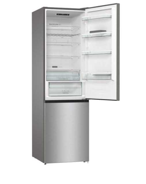 Laisvai pastatomas, šaldytuvas su šaldikliu apačioje gorenje nrc620bsxl4, automatinis atitirpinimas