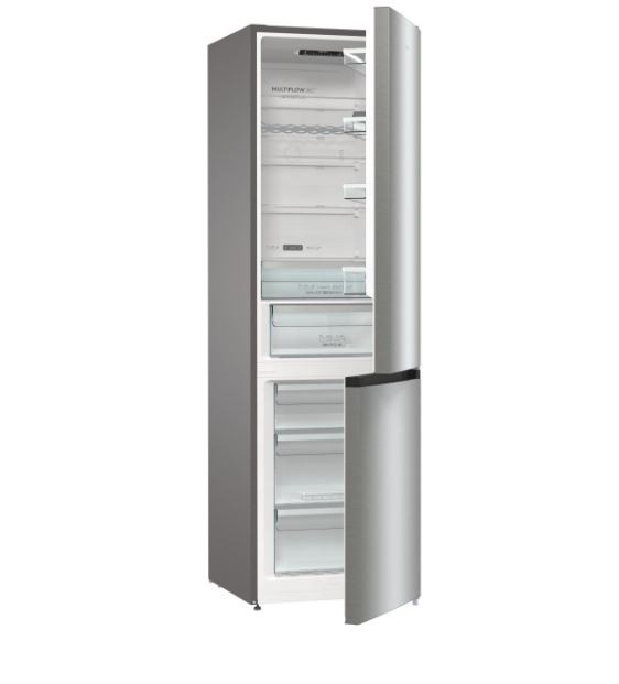 Laisvai pastatomas, šaldytuvas su šaldikliu apačioje gorenje nrc620bsxl4, automatinis atitirpinimas
