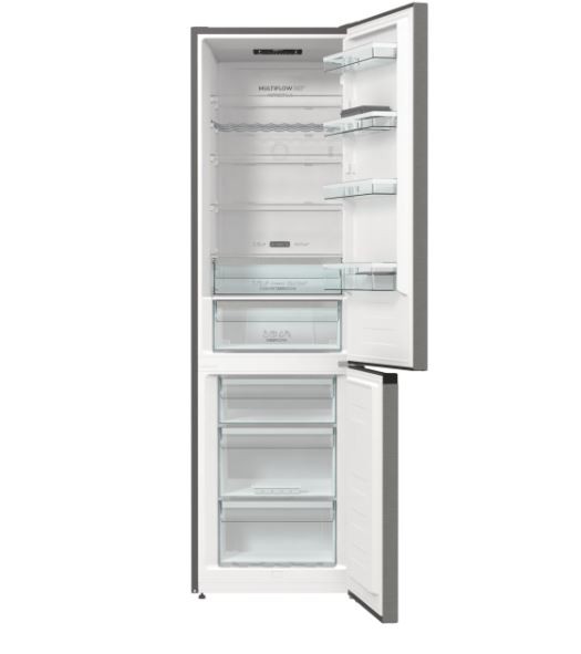 Laisvai pastatomas, šaldytuvas su šaldikliu apačioje gorenje nrc620bsxl4, automatinis atitirpinimas