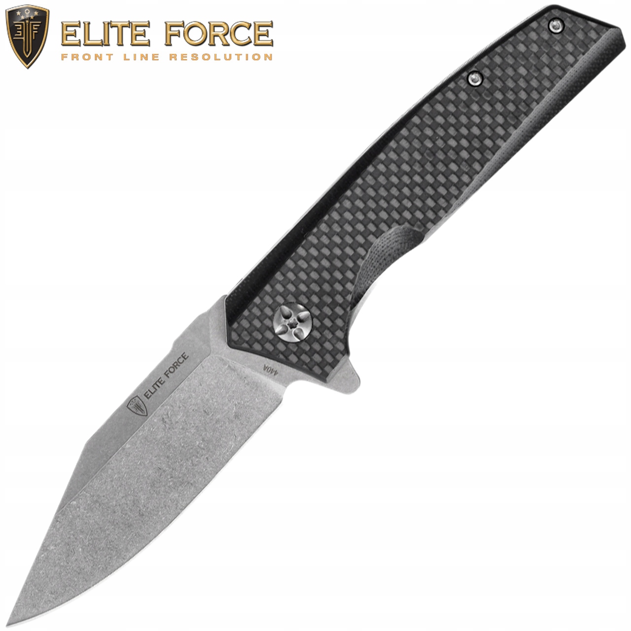 Elite Force Sulankstomas peilis dešiniarankiams ir kairiarankiams EF 173, ašmenys 8,8 cm, juodas