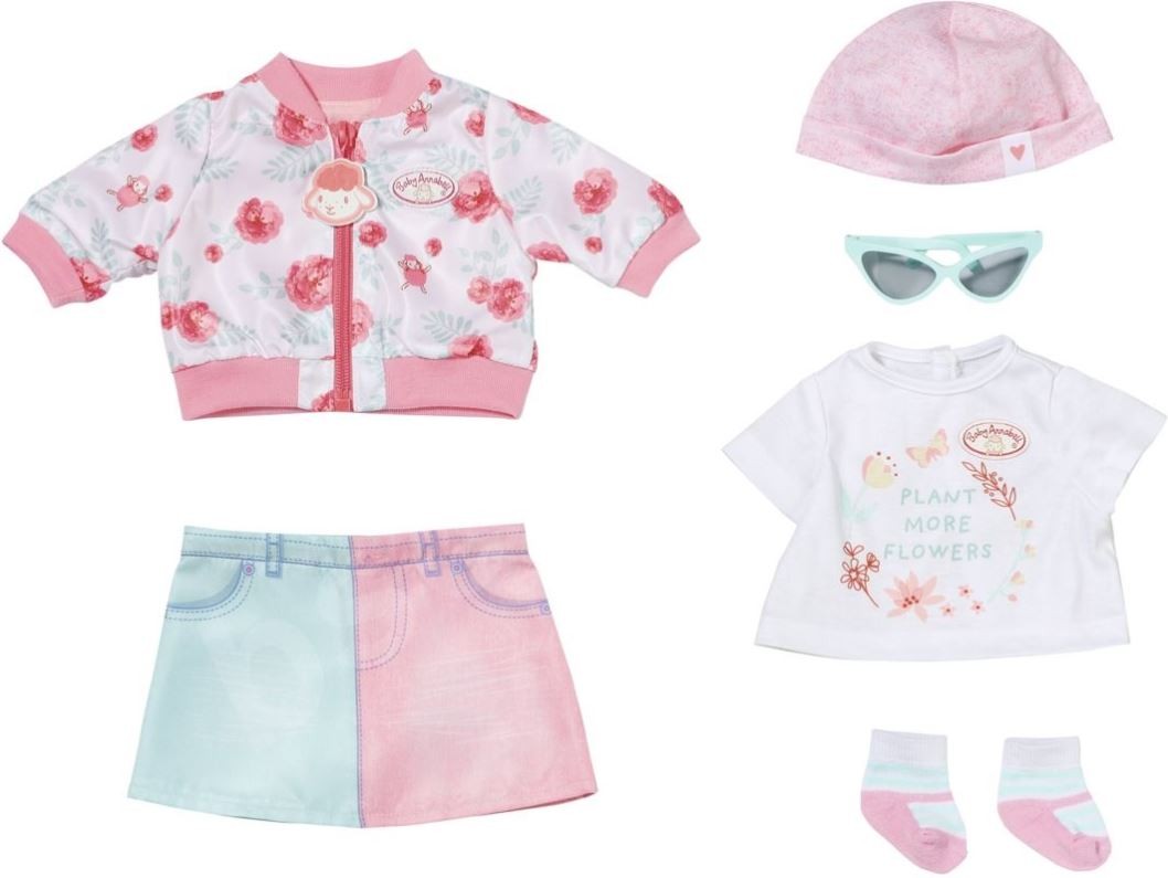 Lėlės drabužiai baby annabell deluxe spring, 43cm
