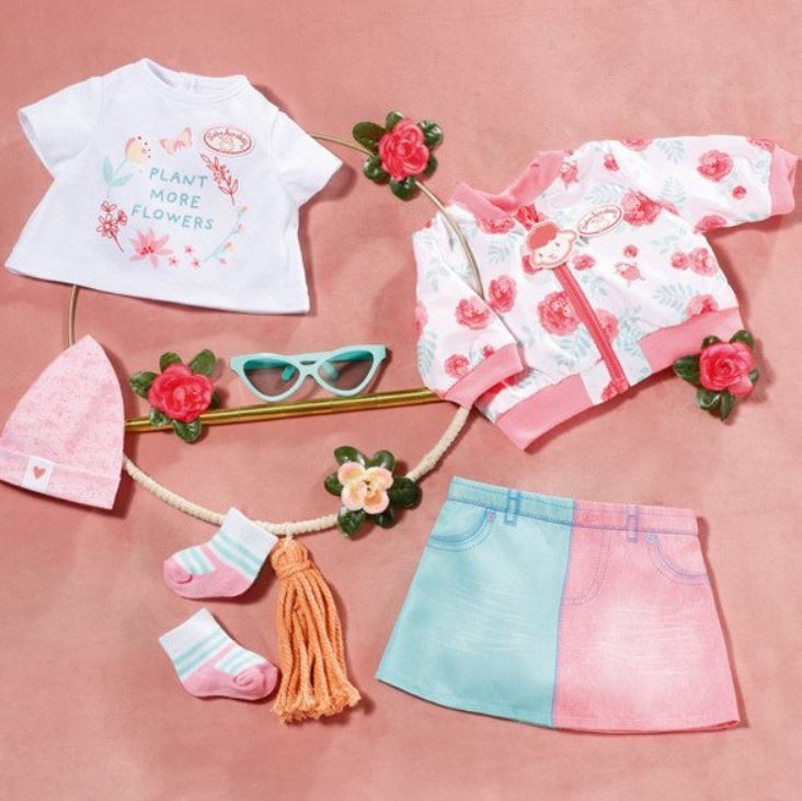 Lėlės drabužiai baby annabell deluxe spring, 43cm