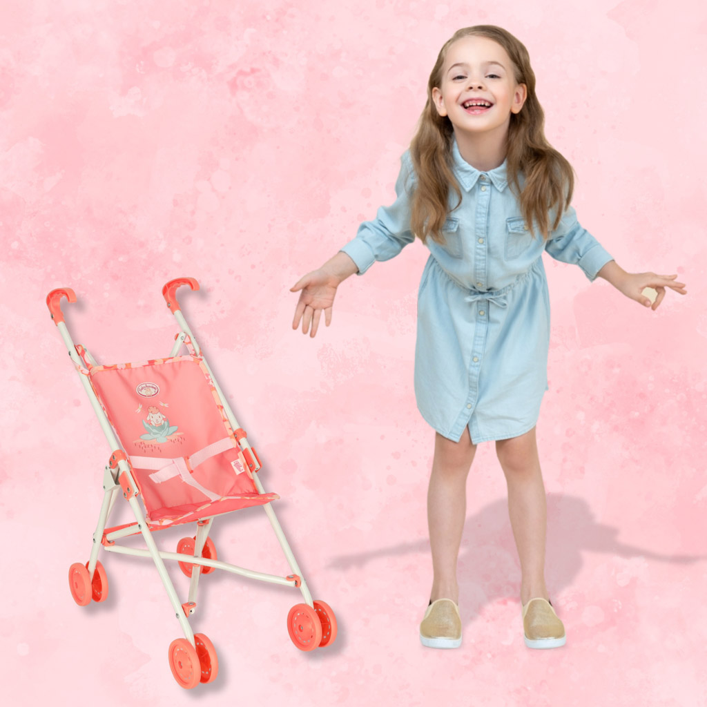 Baby annabell sulankstomas lėlių vežimėlis