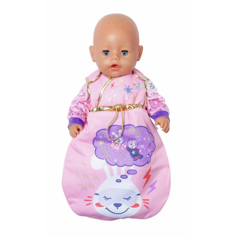 Rožinis lėlės miegmaišis baby born