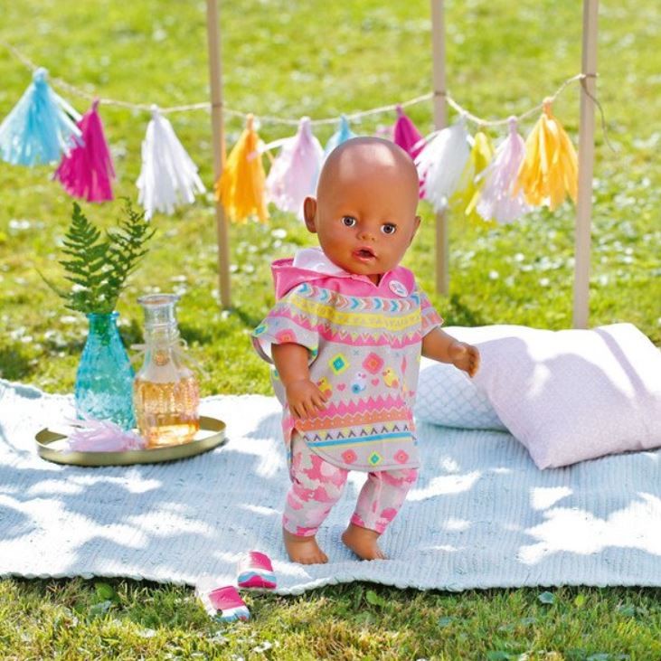 Baby born pončas ir šortai 43 cm lėlei
