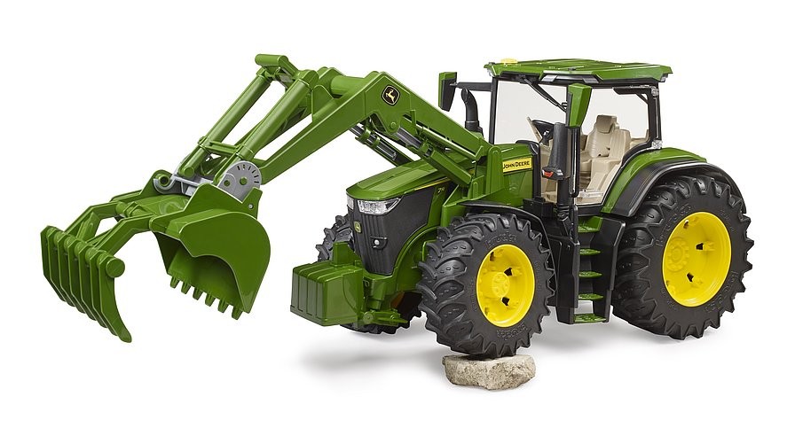 Traktorius su priekiniu krautuvu bruder 03151 john deere 7r 350