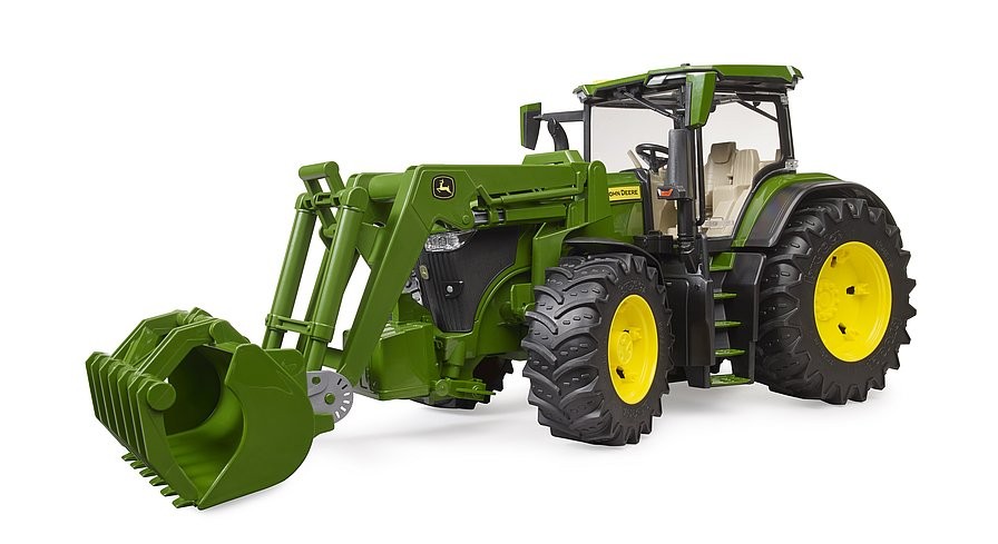Traktorius su priekiniu krautuvu bruder 03151 john deere 7r 350