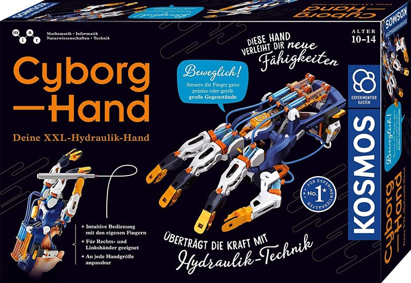 Konstruojamas robotas kiborgo ranka kosmos