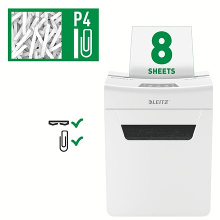Popieriaus smulkintuvas leitz iq protect premium 80910000