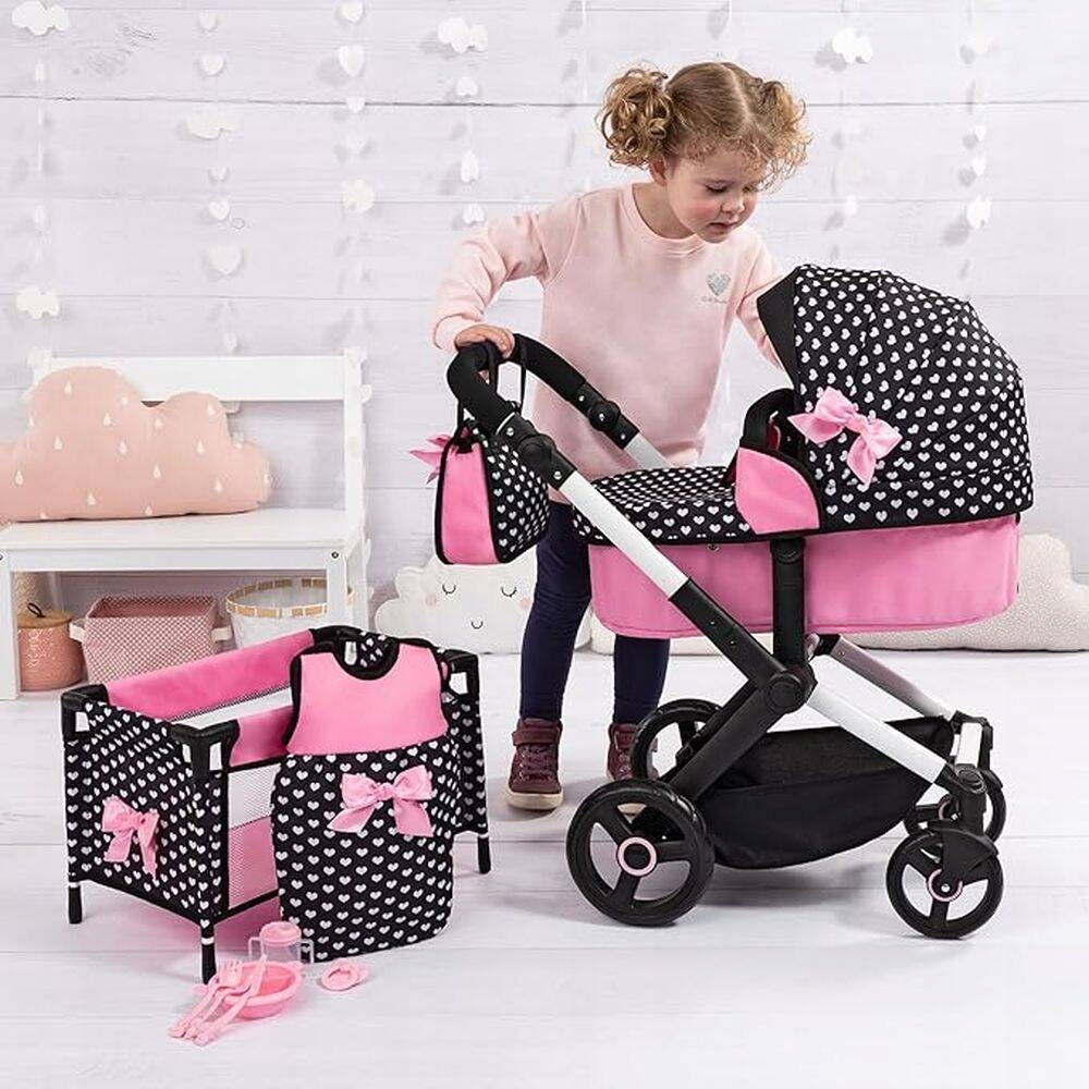 Bayer design doll stroller xeo 2in1 lovytė ir vežimėlis mega komplektas