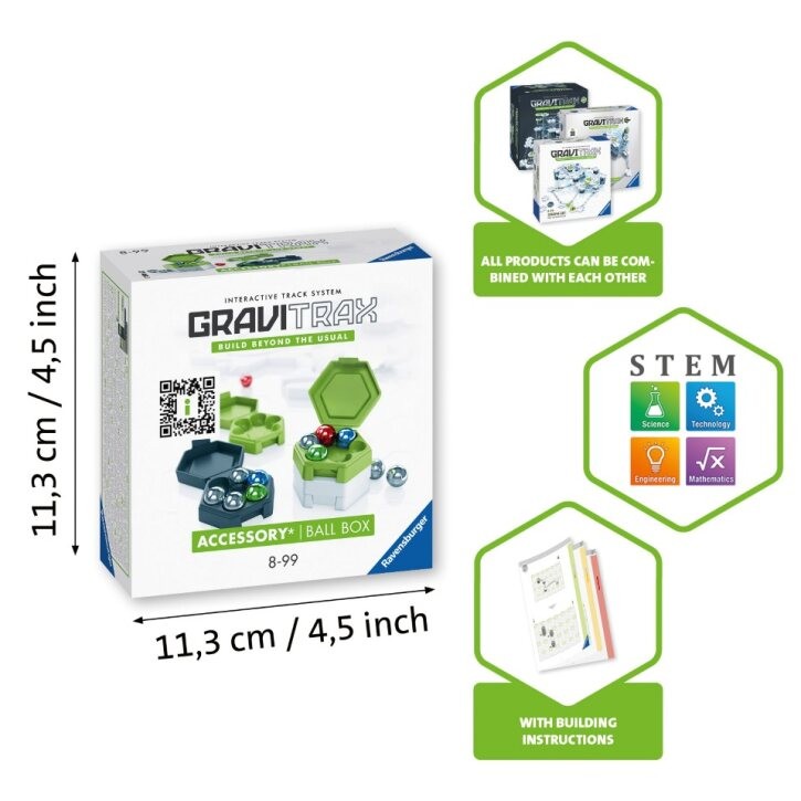 Žaidimo kamuoliukų dėžutė gravitrax ravensburger
