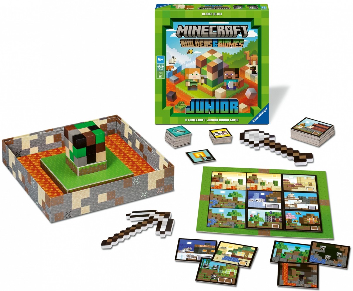 Minecraft kūrėjų ir biomų stalo žaidimas vaikams