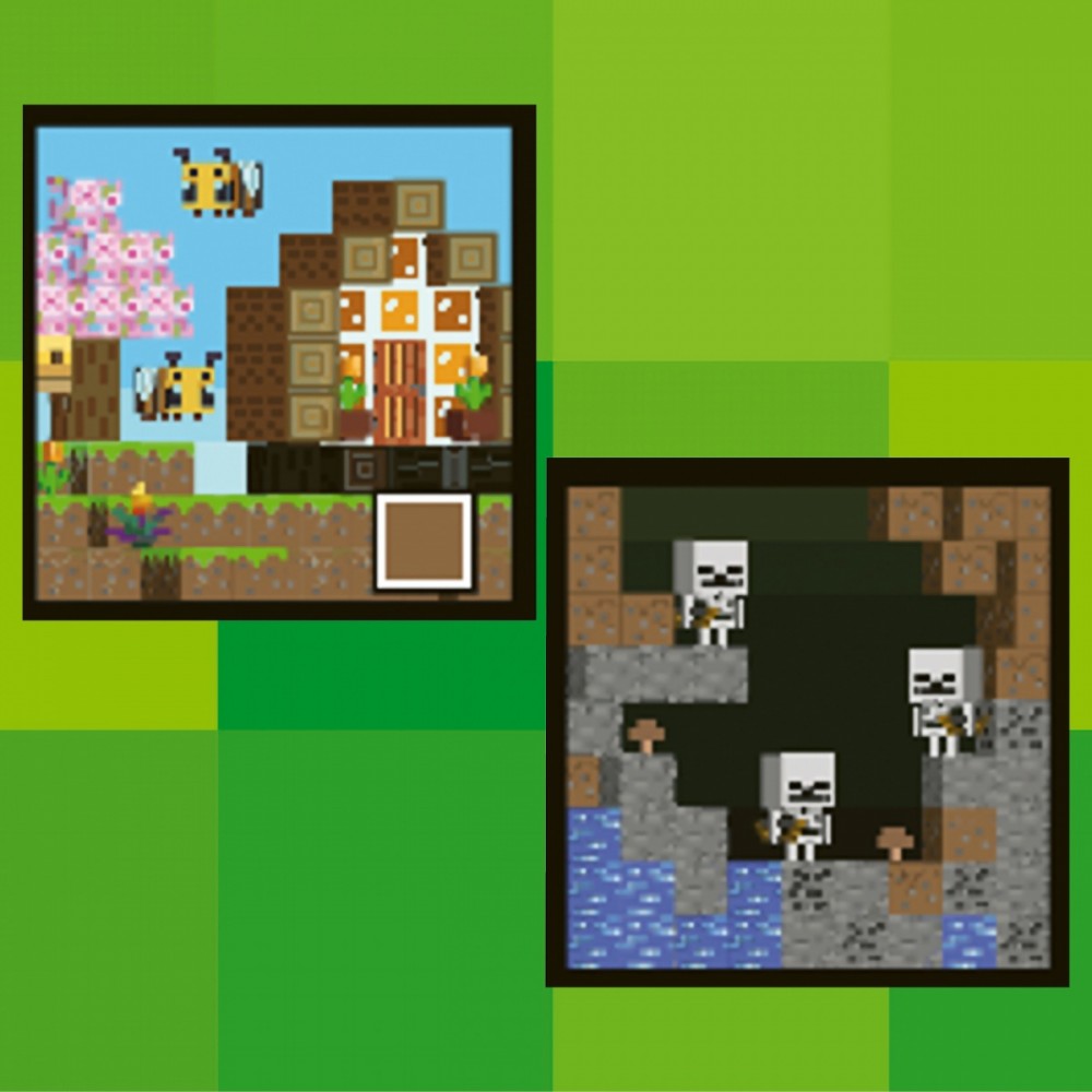Minecraft kūrėjų ir biomų stalo žaidimas vaikams