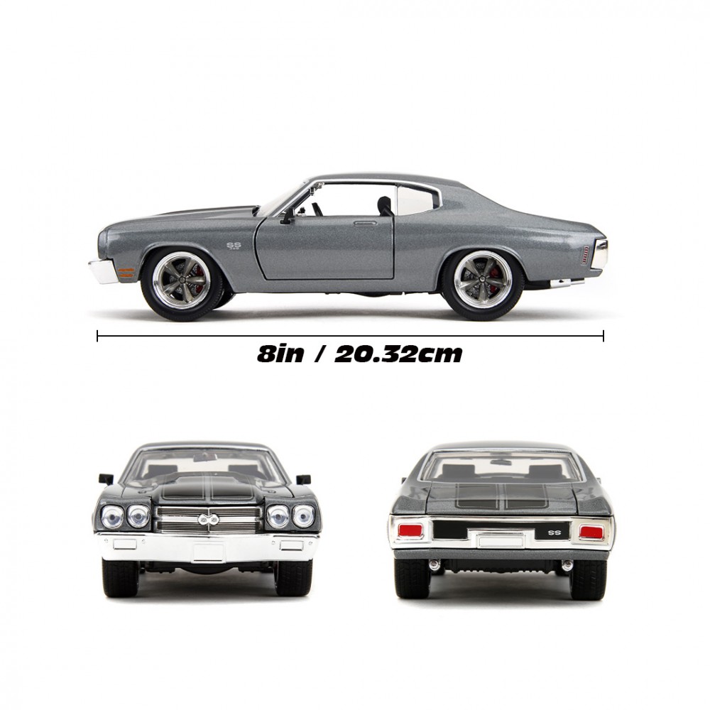 Automobilio modelis 1970 chevrolet chevelle ss jada, pilkas