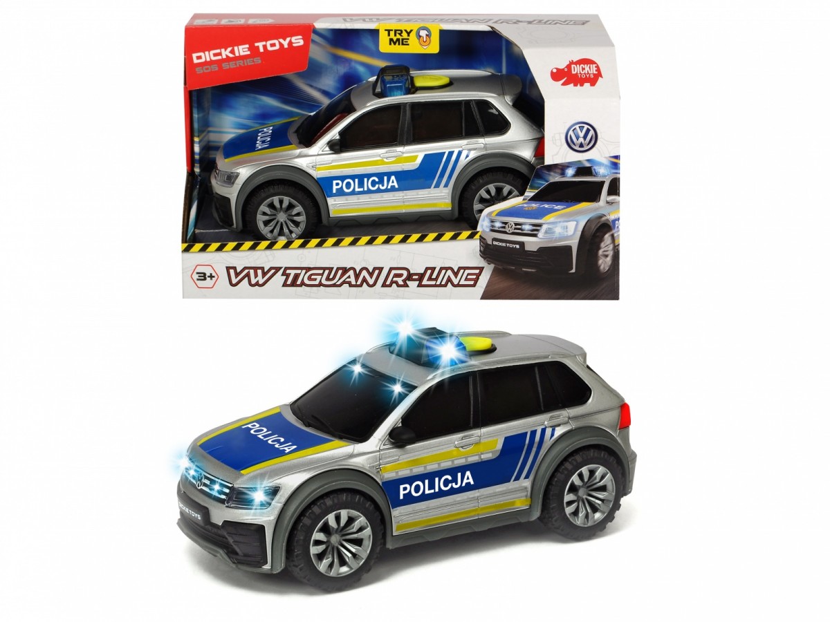 Žaislinis policijos automobilis dickie toys volkswagen tiguan r-line