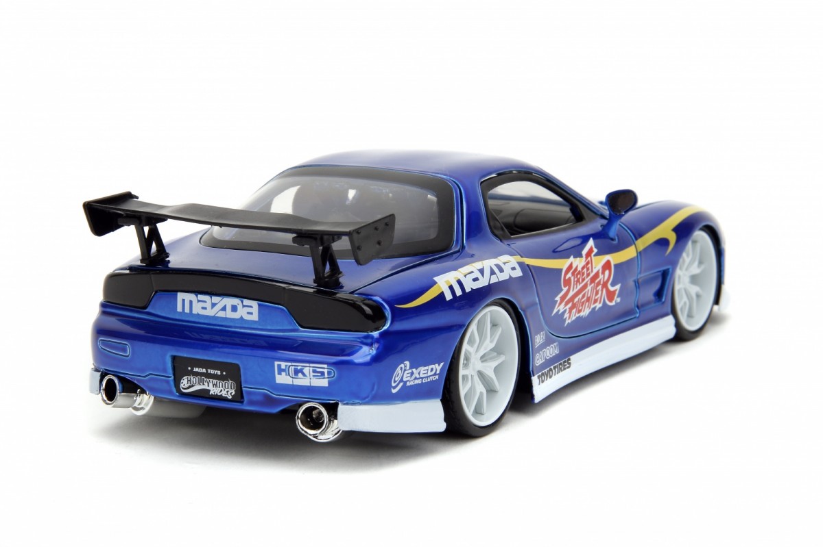 Kolekcinis modelis jada toys: street fighter 1993 mazda rx-7 1:24