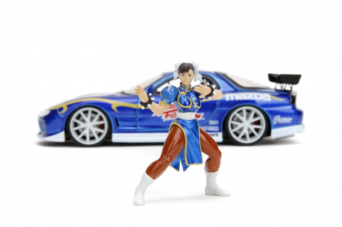 Kolekcinis modelis jada toys: street fighter 1993 mazda rx-7 1:24