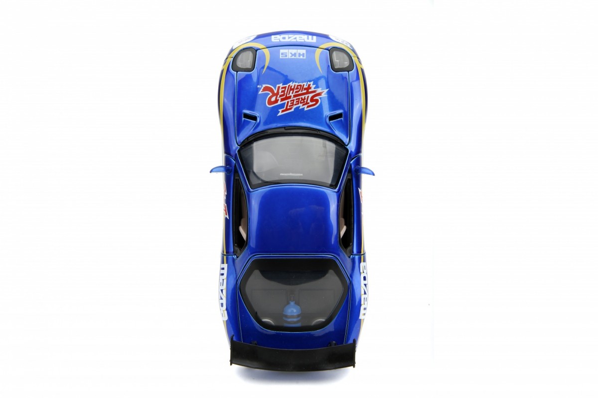 Kolekcinis modelis jada toys: street fighter 1993 mazda rx-7 1:24