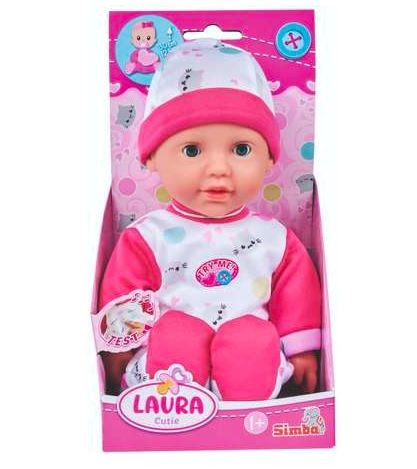 Lėlė kūdikiui su garsu, 30 cm