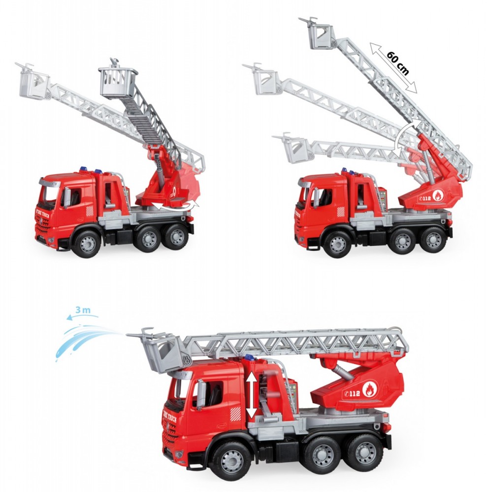Ugniagesių mašina lena worxx mercedes arocs fire bridge 48 cm