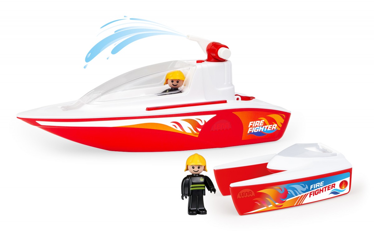Gaisrinė valtis su boaties gaisriniu katamaranu lena® boazz 04721