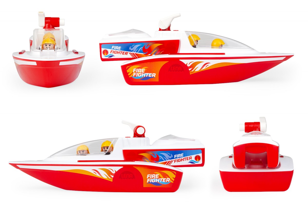 Gaisrinė valtis su boaties gaisriniu katamaranu lena® boazz 04721
