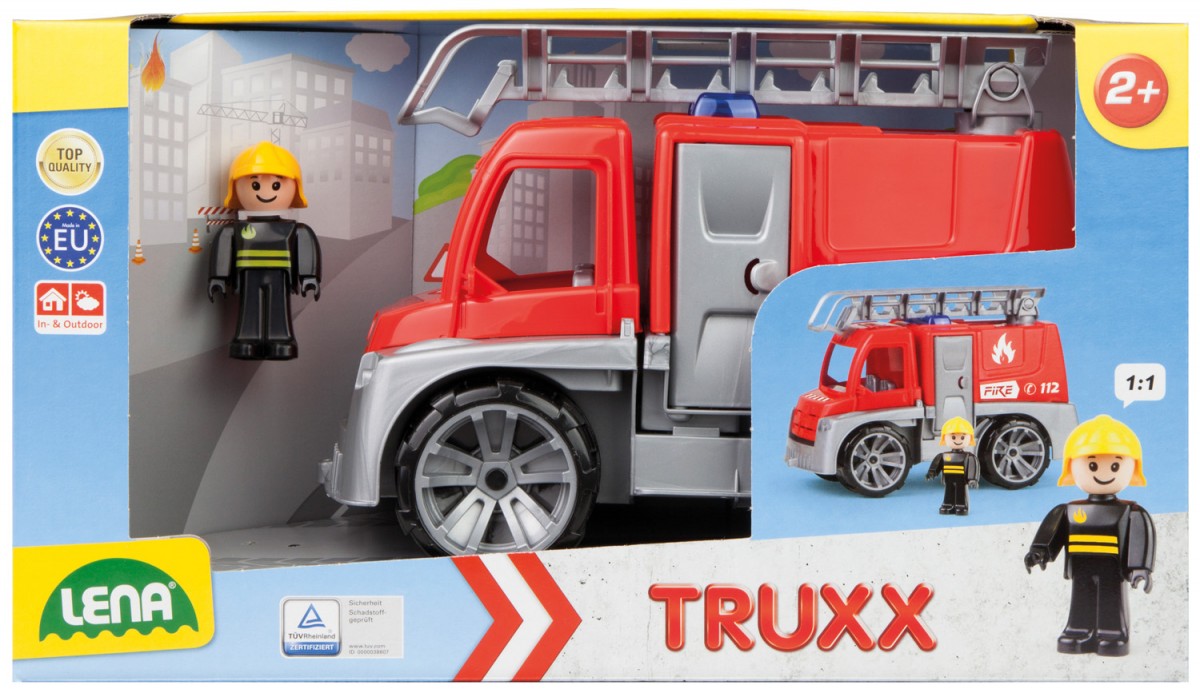 Žaislinis automobilio gesintuvas, 29 cm (dėžutėje), lena truxx, 04457, 2+