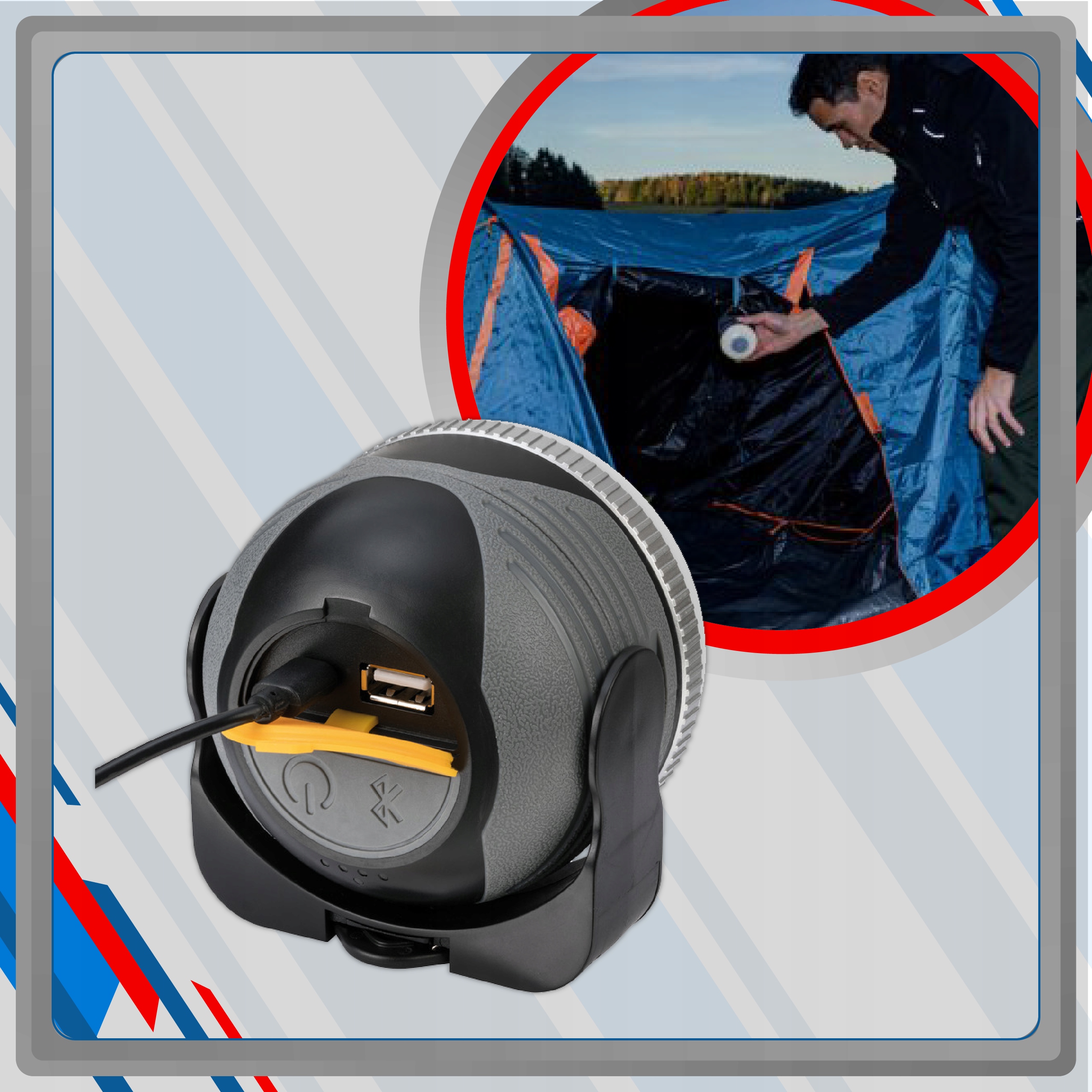 Brennenstuhl įkraunamas šviestuvas 350lm ličio jonų 3.7V / 4.4Ah IP44